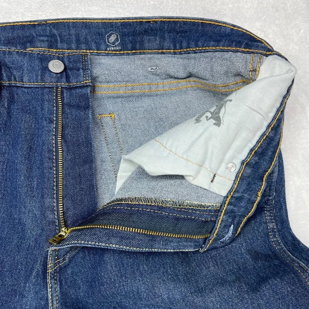 Levi's Western Fit Jeans‎ Men's Blue Denim Straight Leg Classic Zip Fly - 36X33